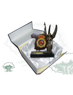 Metopa de escritorio Policía Nacional con Angel Custodio