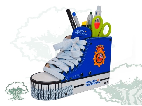 Lapicero Policía Nacional de madera