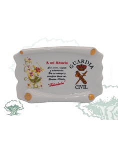 Pergamino dedicatoria Guardia Civil