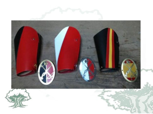 Manoplas Ejército en piel