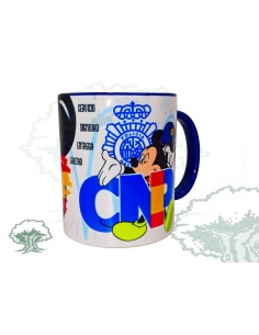 Taza Policía Nacional Mickey