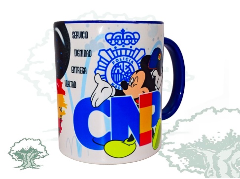 Taza Policía Nacional Mickey Taza Policía Nacional Mickey