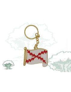 Llavero Cruz de Borgoña metálico