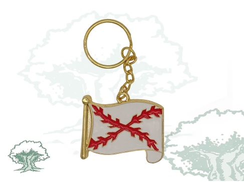 Llavero Cruz de Borgoña metálico