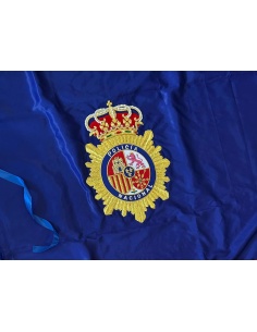 Bandera Policía Nacional bordada a mano