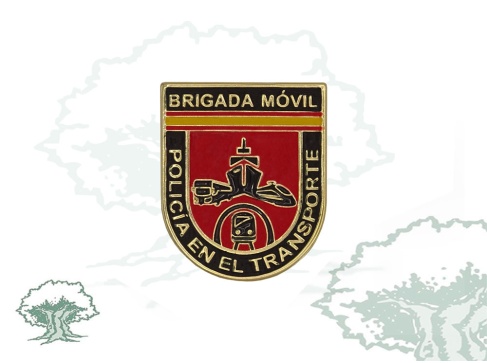 Distintivo de función Brigada Móvil Policía en el Transporte