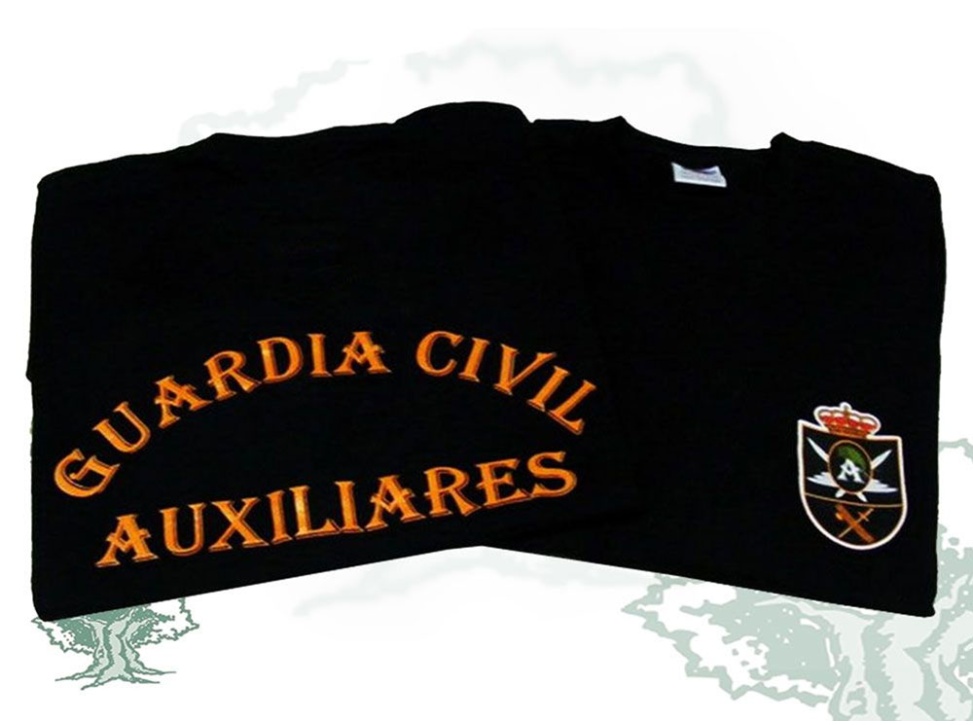 Camiseta Auxiliares Guardia Civil negra