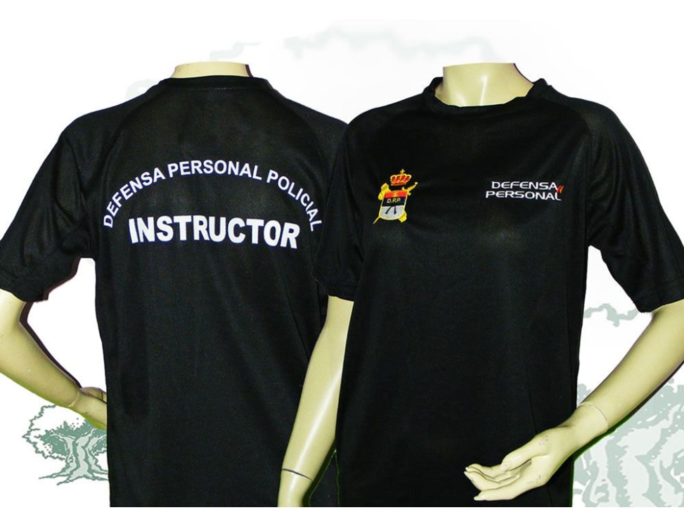 Camiseta técnica Instructor Defensa Personal Policial Guardia Civil bordada
