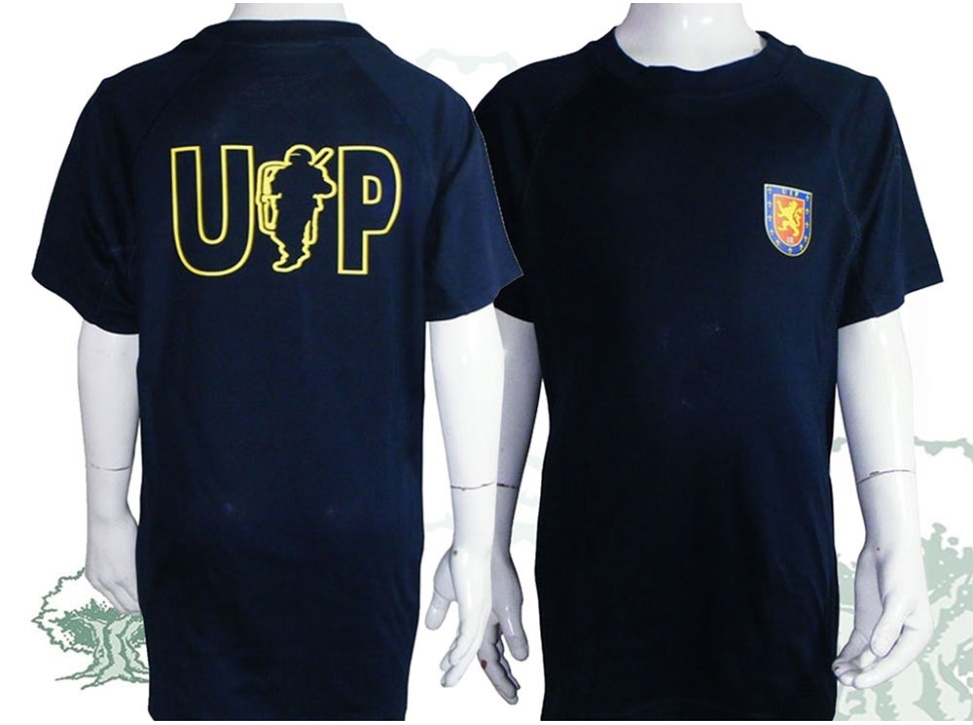 Camiseta de algodon UIP de la Policía Nacional