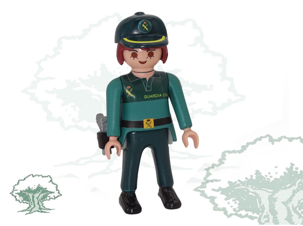 Muñeco articulado Guardia Civil mujer