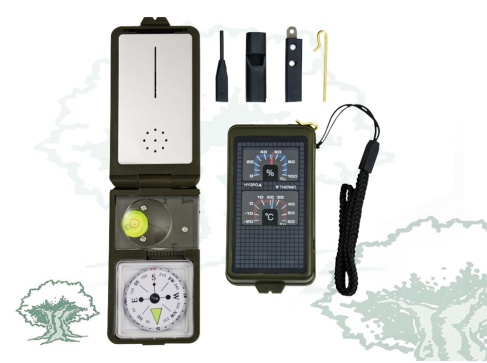 Brújula Outdoor con accesorios