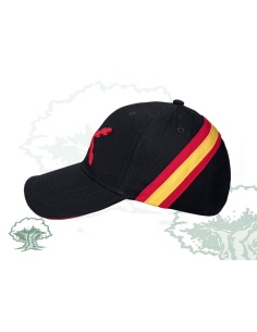 Gorra Cruz de Borgoña negra 2