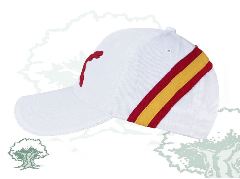 Gorra Cruz de Borgoña blanca Gorra Cruz de Borgoña blanca