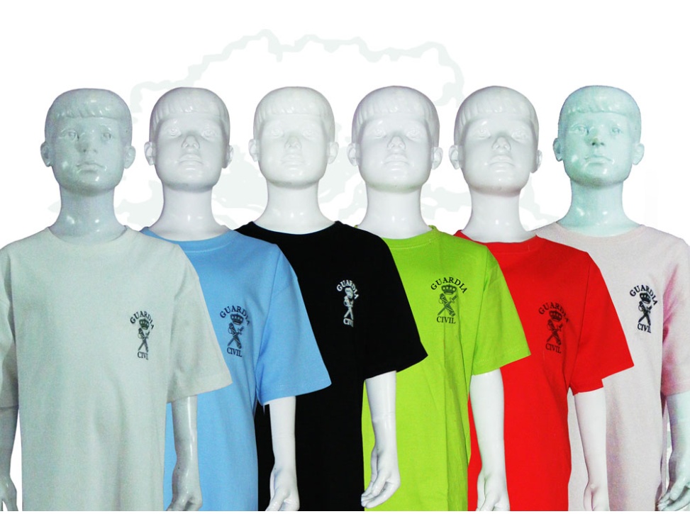Camiseta Guardia Civil de niño varios colores