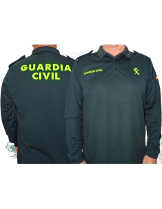 Polo Guardia Civil de manga larga monocolor