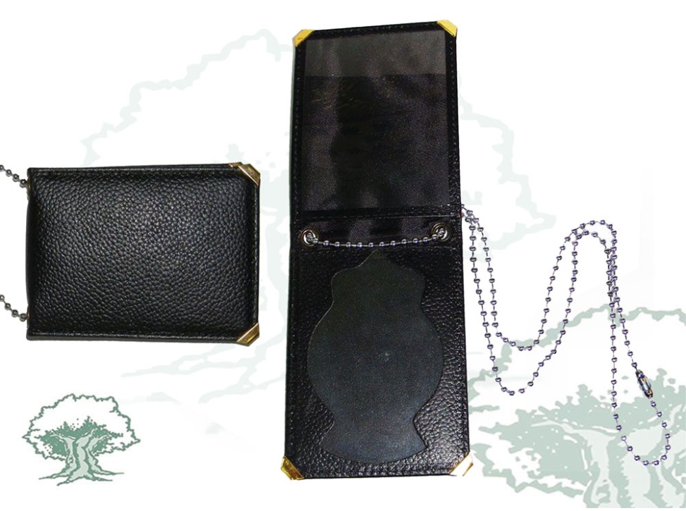 Cartera Policía Nacional para colgar chapa oficial