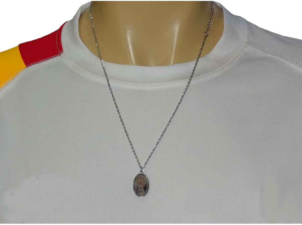 Cadena con Virgen del Pilar