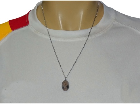 Cadena con Virgen del Pilar
