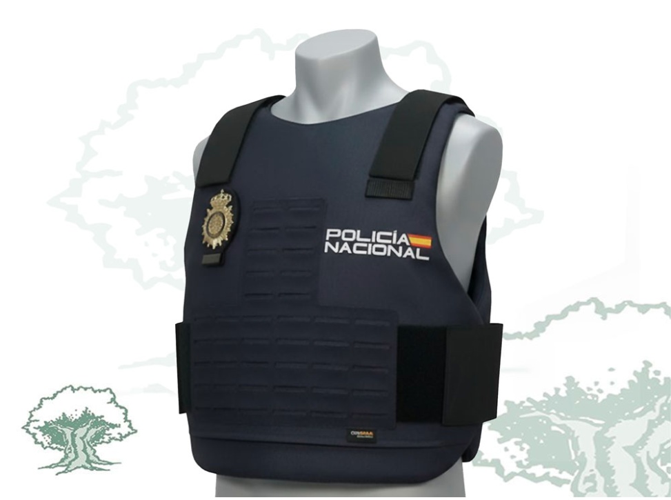 Funda chaleco antibalas Policía Nacional laser cut