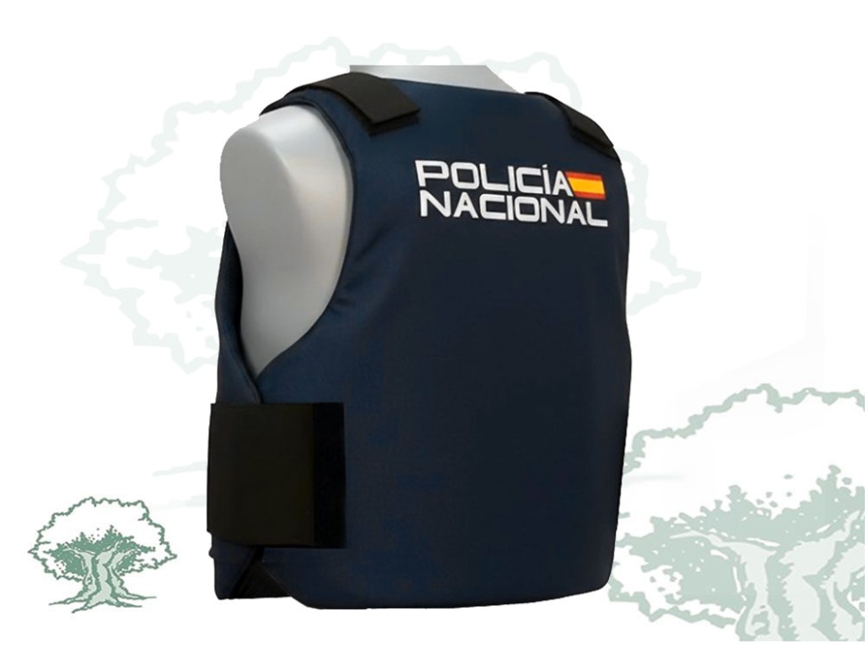 Funda chaleco antibalas Policía Nacional laser cut