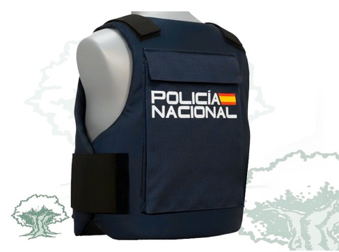 Funda chaleco antibalas Policía Nacional molle bolsillos