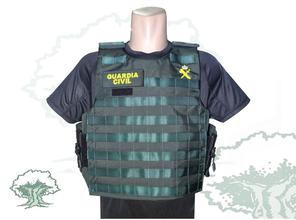 Funda chaleco antibalas Guardia Civil molle cosido