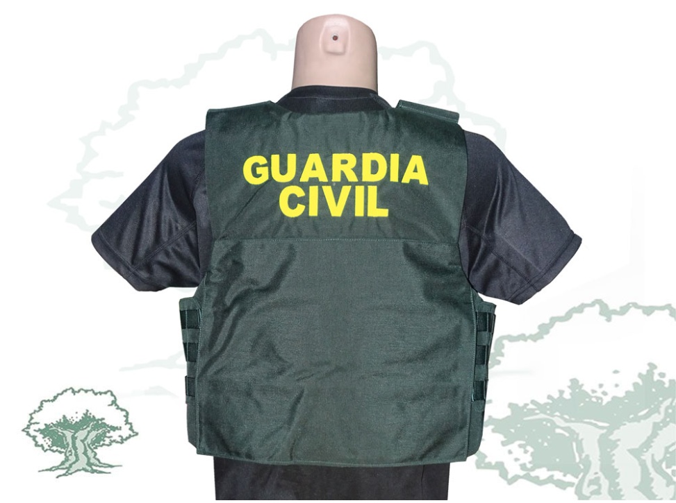 Funda chaleco antibalas Guardia Civil molle cosido