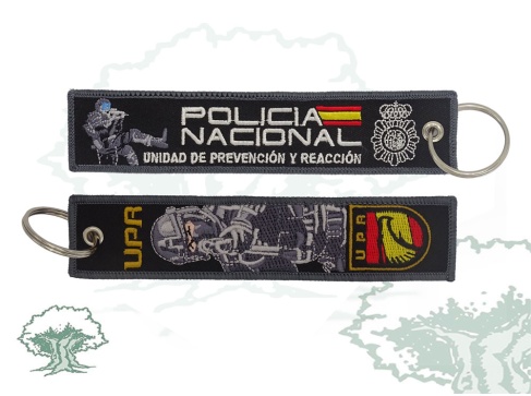 Llavero UPR de la Policía Nacional bordado