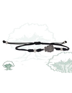 Pulsera Policía Nacional de hilo con nudos