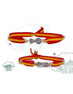 Pulsera Virgen del Pilar España de tela