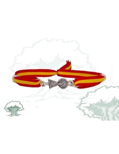 Pulsera Virgen del Pilar España de tela 2