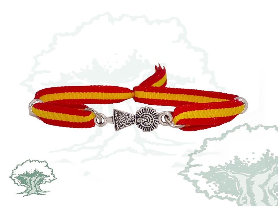 Pulsera Virgen del Pilar España de tela