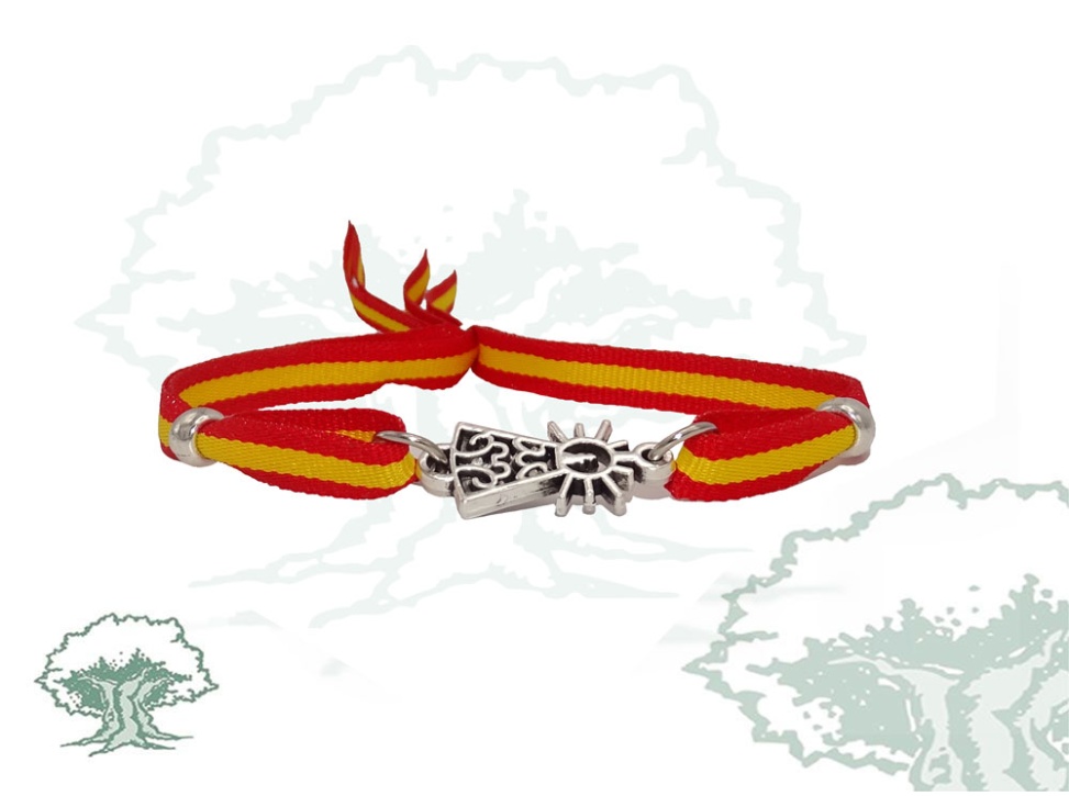 Pulsera Virgen del Pilar España de tela