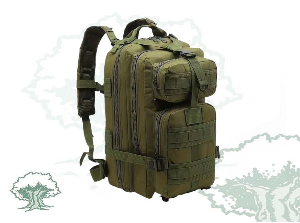 Mochila Force Barbaric verde 30 litros