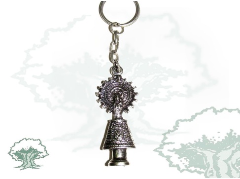 Llavero Virgen del Pilar figura
