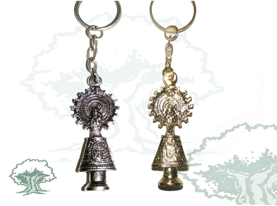 Llavero Virgen del Pilar figura