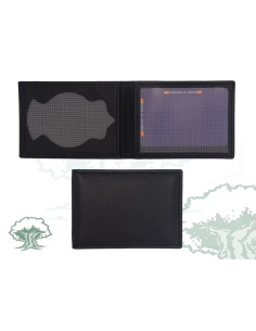 Cartera Policía Nacional negro para chapa