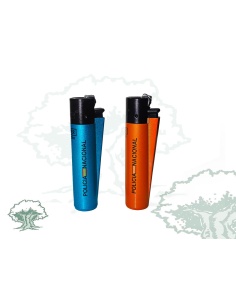 Encendedor Policía Nacional clipper metalizado