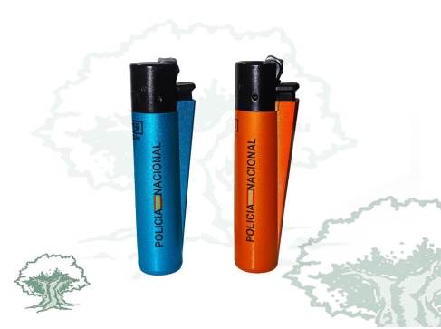 Encendedor Policía Nacional clipper metalizado
