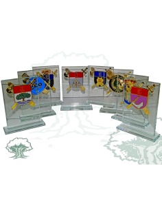 Placa Guardia Civil Especialidades de cristal
