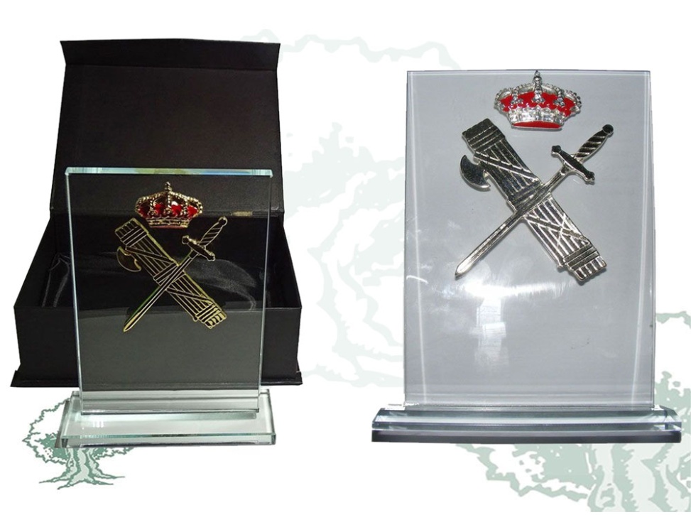 Placa Guardia Civil de cristal