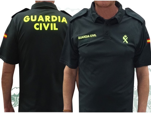 Polo Guardia Civil manga corta monocolor