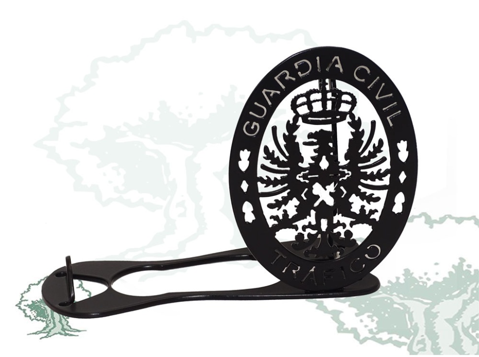 Porta vino Guardia Civil de Tráfico de forja