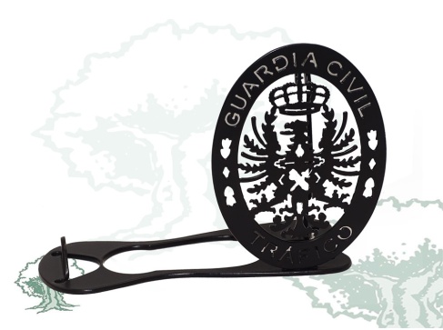 Porta vino Guardia Civil de Tráfico de forja