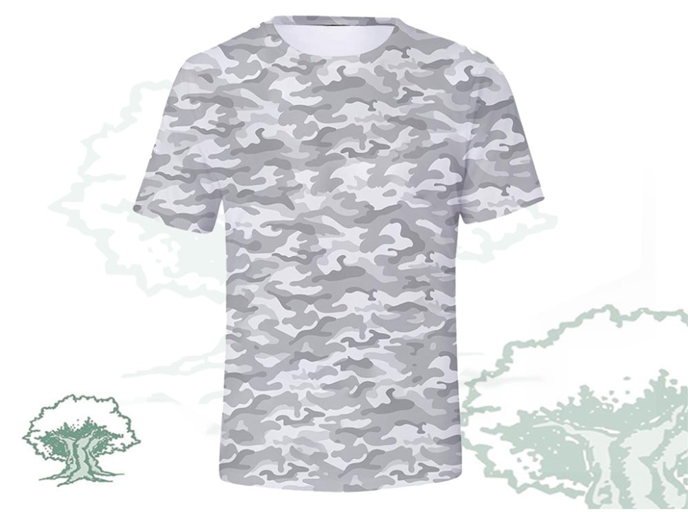 Camiseta camuflaje bosque gris