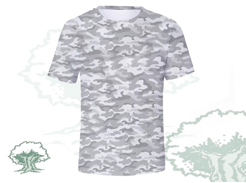 Camiseta camuflaje bosque gris