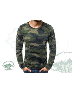 Camiseta camuflaje verde