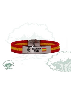 Pulsera Guardia Civil de lona con chapa 2