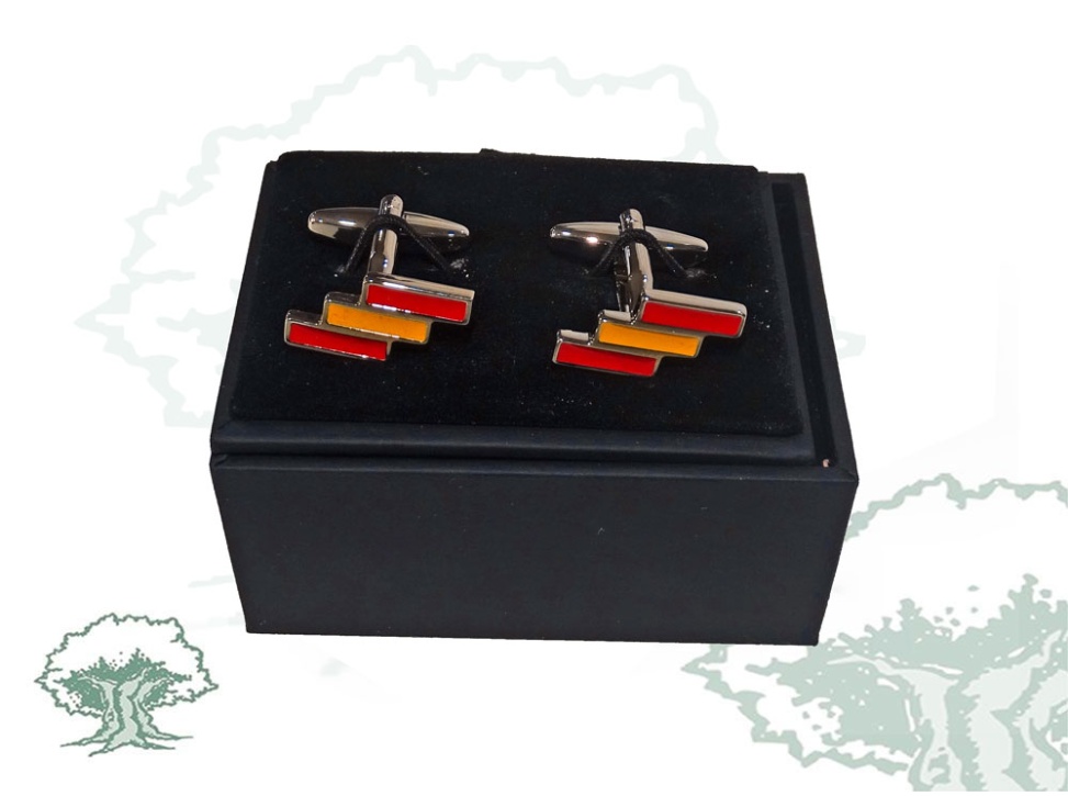 Gemelos bandera España trazos