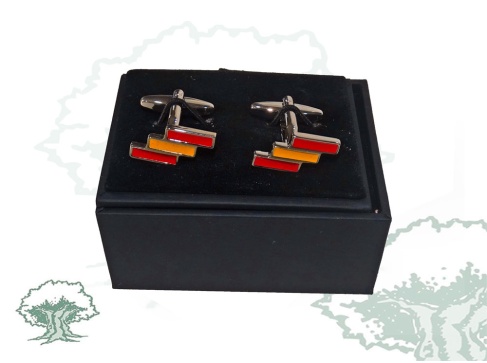 Gemelos bandera España trazos